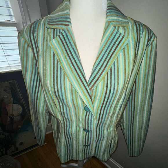 Erin London Multi-Color Blazer Size Large - Picture 12 of 12
